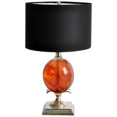 Maison Charles Lamp with Coral Fractal Resin Egg