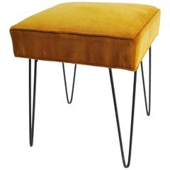 1960s American Hairpin Leg Bench