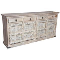 Large Credenza or Sideboard, Provence Portuguese, Antique Doors