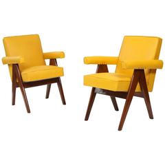 Pair of Armchairs by Pierre JEANNERET (1896-1967)