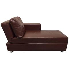 Italian Reclining Leather Daybed 11