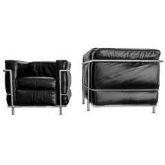 Le Corbusier Style LC2 Grand Confort Petit Modele Chairs