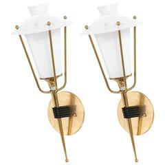 Pair of French Sconces in the Style of Mathieu Matégot