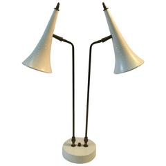 Arteluce Style Italian Modernistic Double Cone Desk Lamp