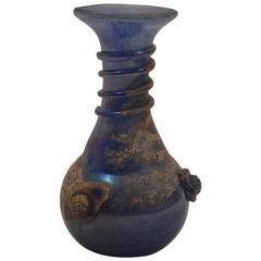 Blue Murano Scavo Vase 