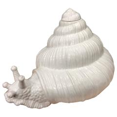 Monumental Italian Ceramic Snail