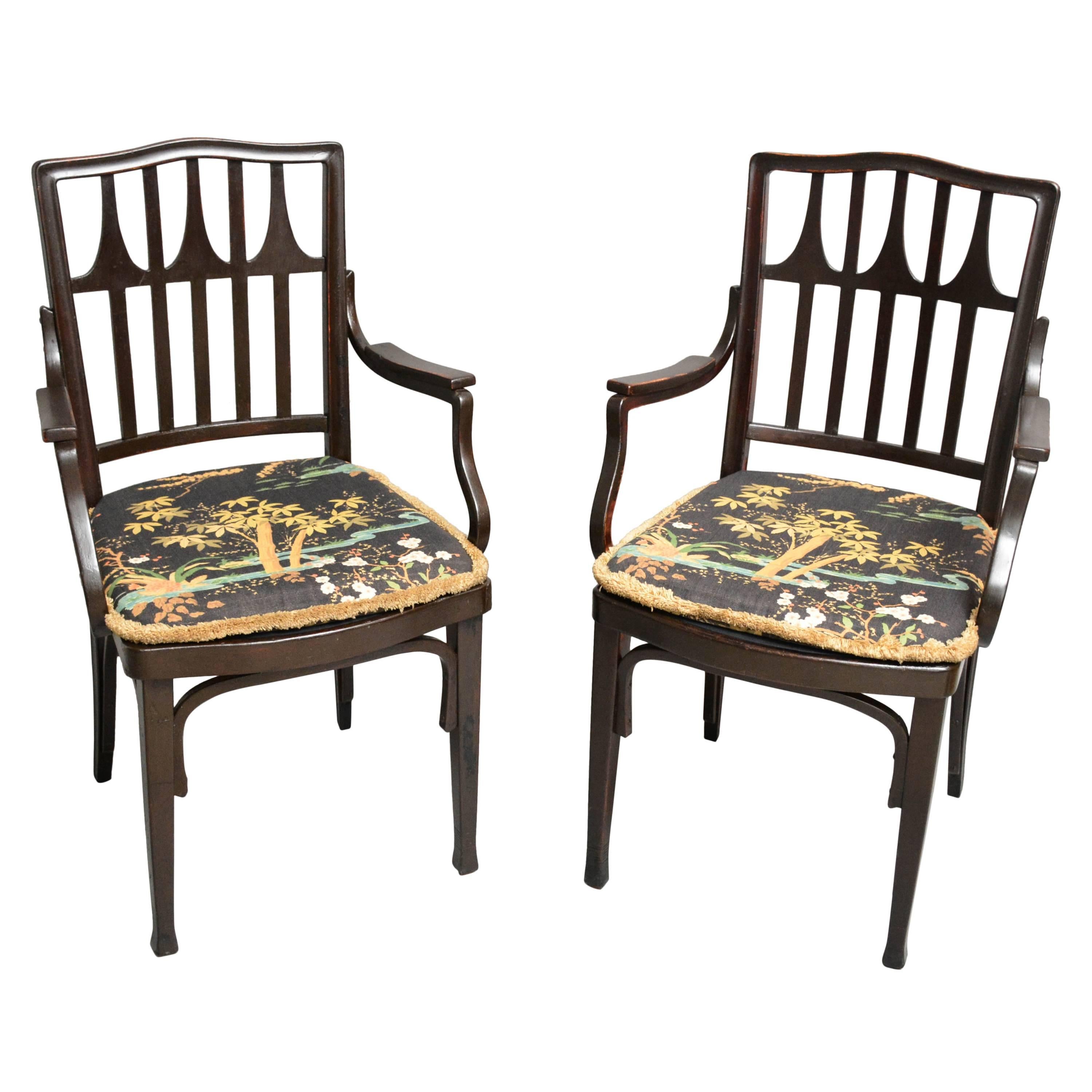 Gustav Siegel Chairs for J & J Kohn Vienna, Austria, 1905-1910 For Sale