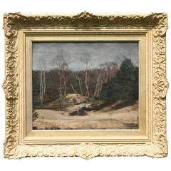 19th Century Barbizon Landscape Painting by Jean François Millet, Fils