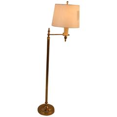  French Bronze Adjustable Floor Lamp 