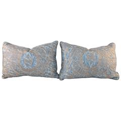 Blue and Gold Fortuny Pillows
