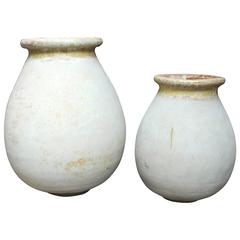 Grouping of Two French "Dans Le Maison" Olive Jars, circa 1800