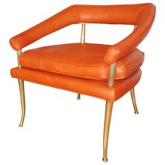 William Haines Occasional Leather Chair 1