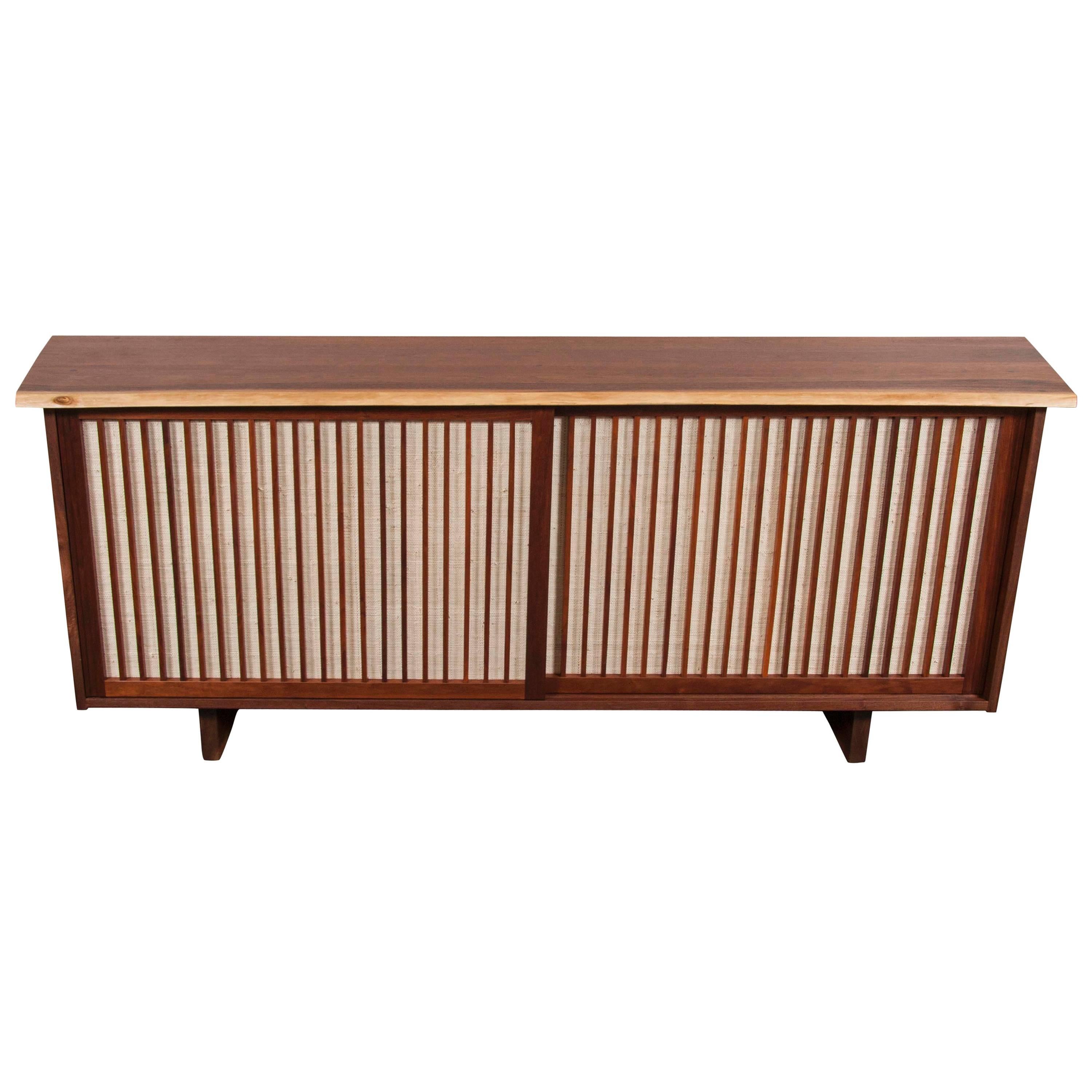 George Nakashima Walnut Natural Edge Sideboard or Credenza