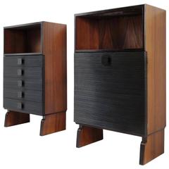 Near Pair of Italian Cabinets, circa 1950