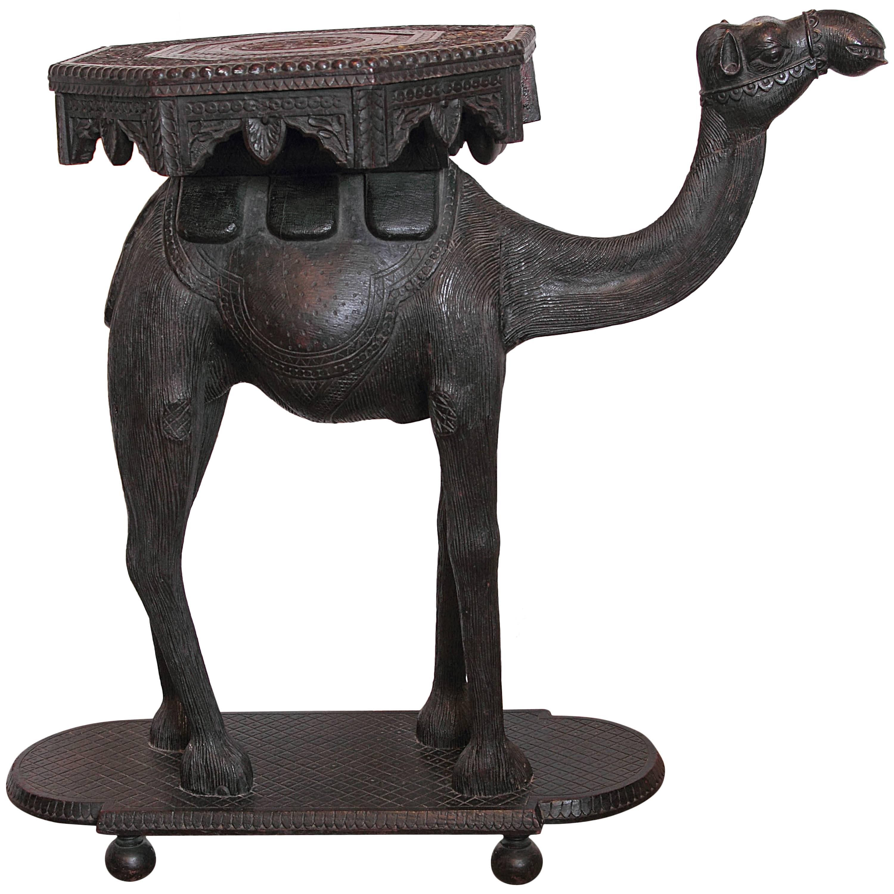 19th Century Anglo-Indian Camel Side Table