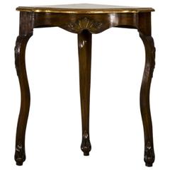 Louis XV Style Antique French Painted Corner Table, circa 1890