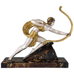 Demetre H. Chiparus Art-Deco-Skulptur der Diana:: Frankreich:: 1930