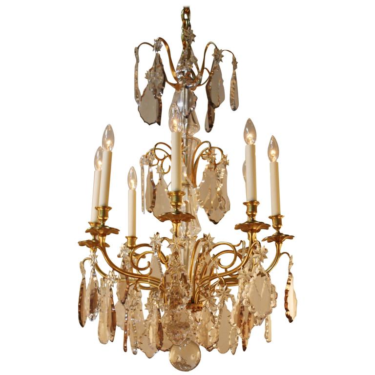 French Classic 1930s Crystal Chandelier For At 1stdibs French Classic 1930s Crystal Chandelier For