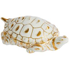 Antique Limoges Porcelain Turtle Box