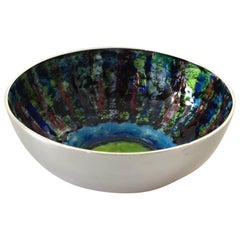 Anton Michelsen Sterling Silver Inger Hanmann Bowl with Enamel