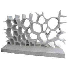 Library Sculpture in Carrara Marble, 21st Century