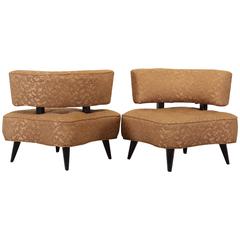 Pair of James Mont Style Chairs, 1940