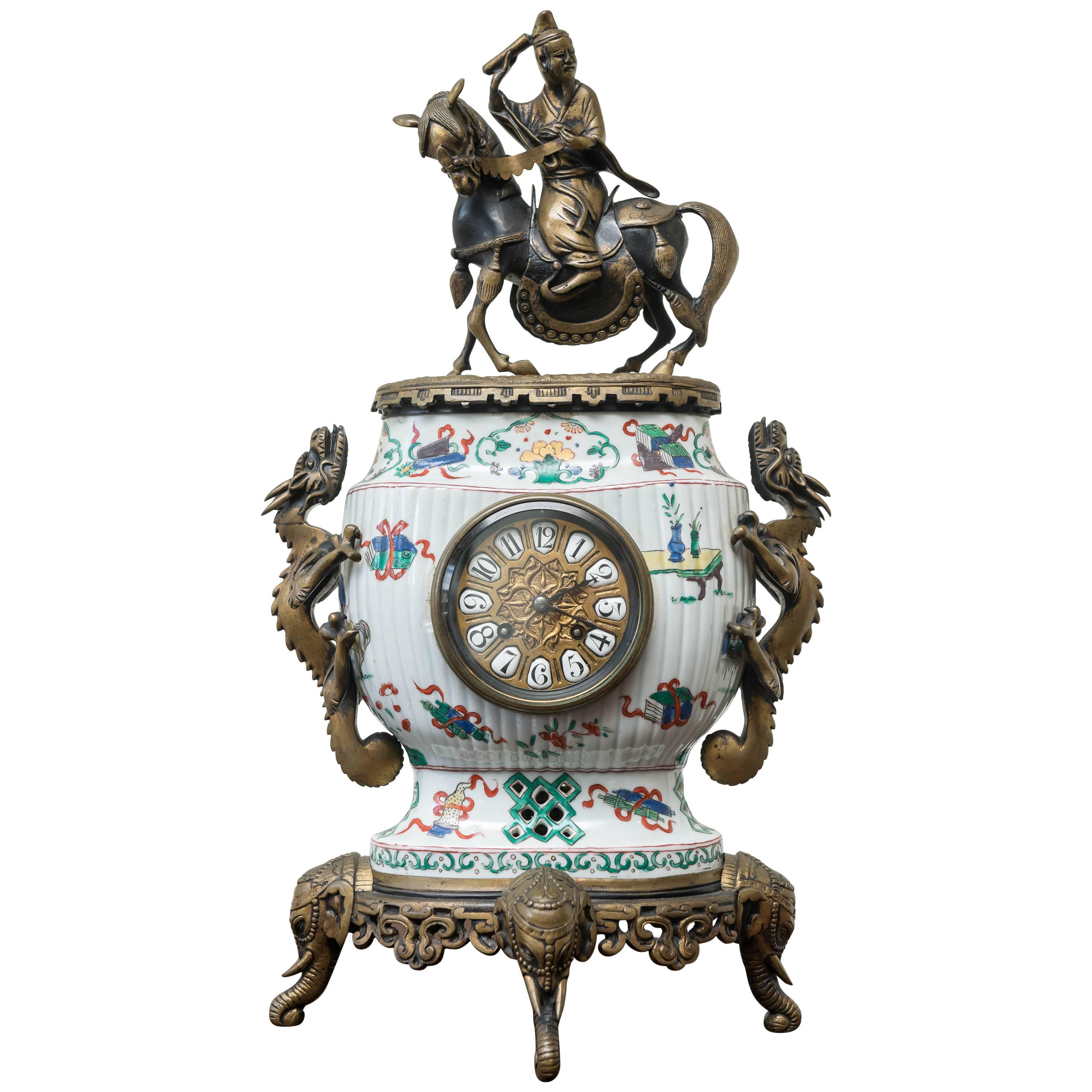 19th Century, French Clock in the Chinoiserie Style