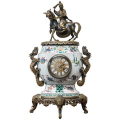 Siglo XIX, Reloj Francés de Estilo Chinoiserie