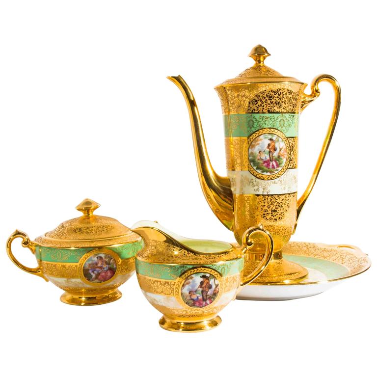 Vintage Porcelain Tea Set at 1stDibs