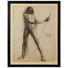 19th Century Italian Study of Male Nude 6