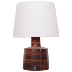 Stoneware Table Lamp by Gordon Martz for Marshall Studios Inc. n° 105 Brown 7