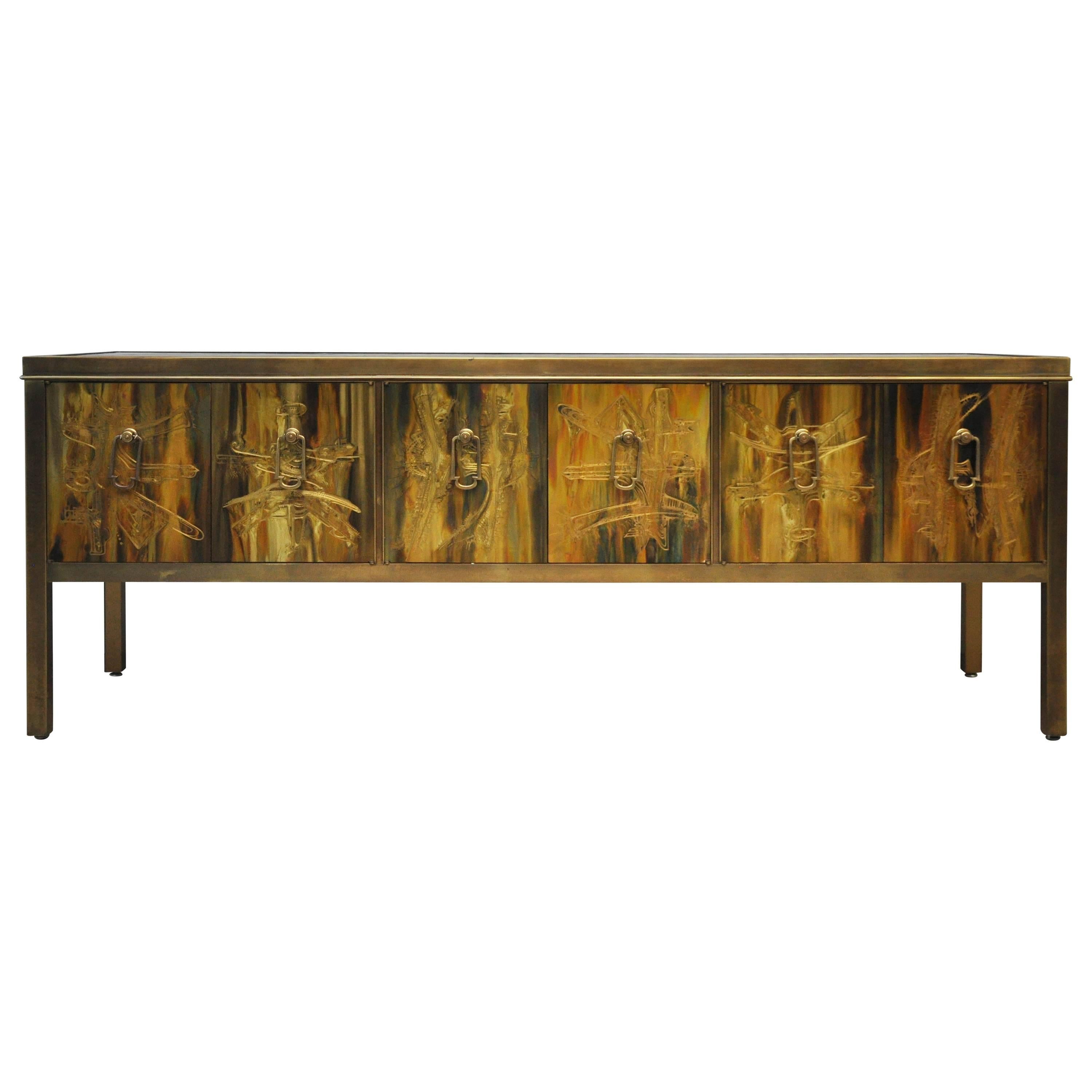 Mastercraft Brass Credenza by Bernhard Rohne