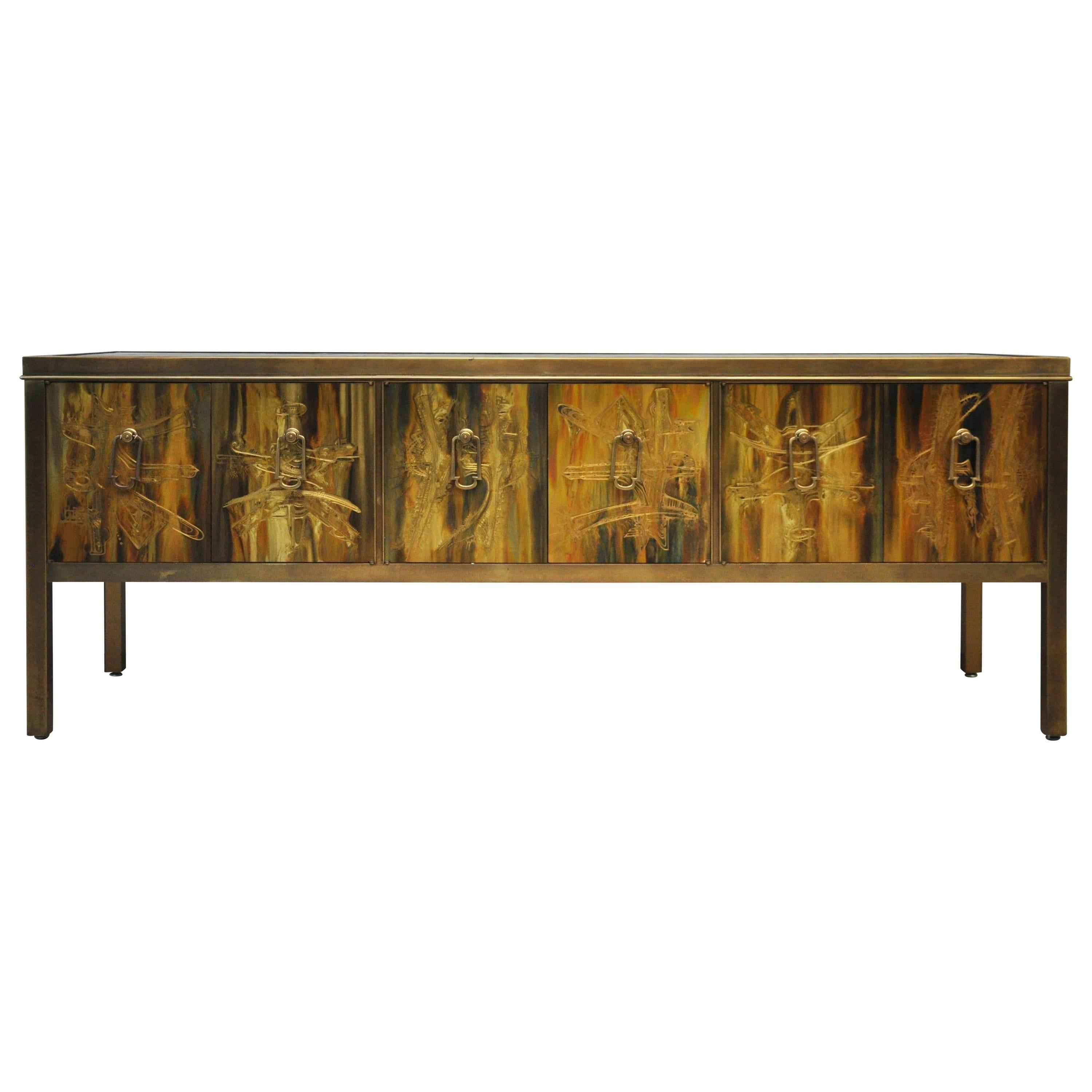 Mastercraft Brass Credenza by Bernhard Rohne