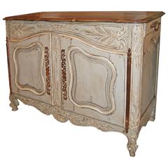Beautiful Painted and Carved Buffet