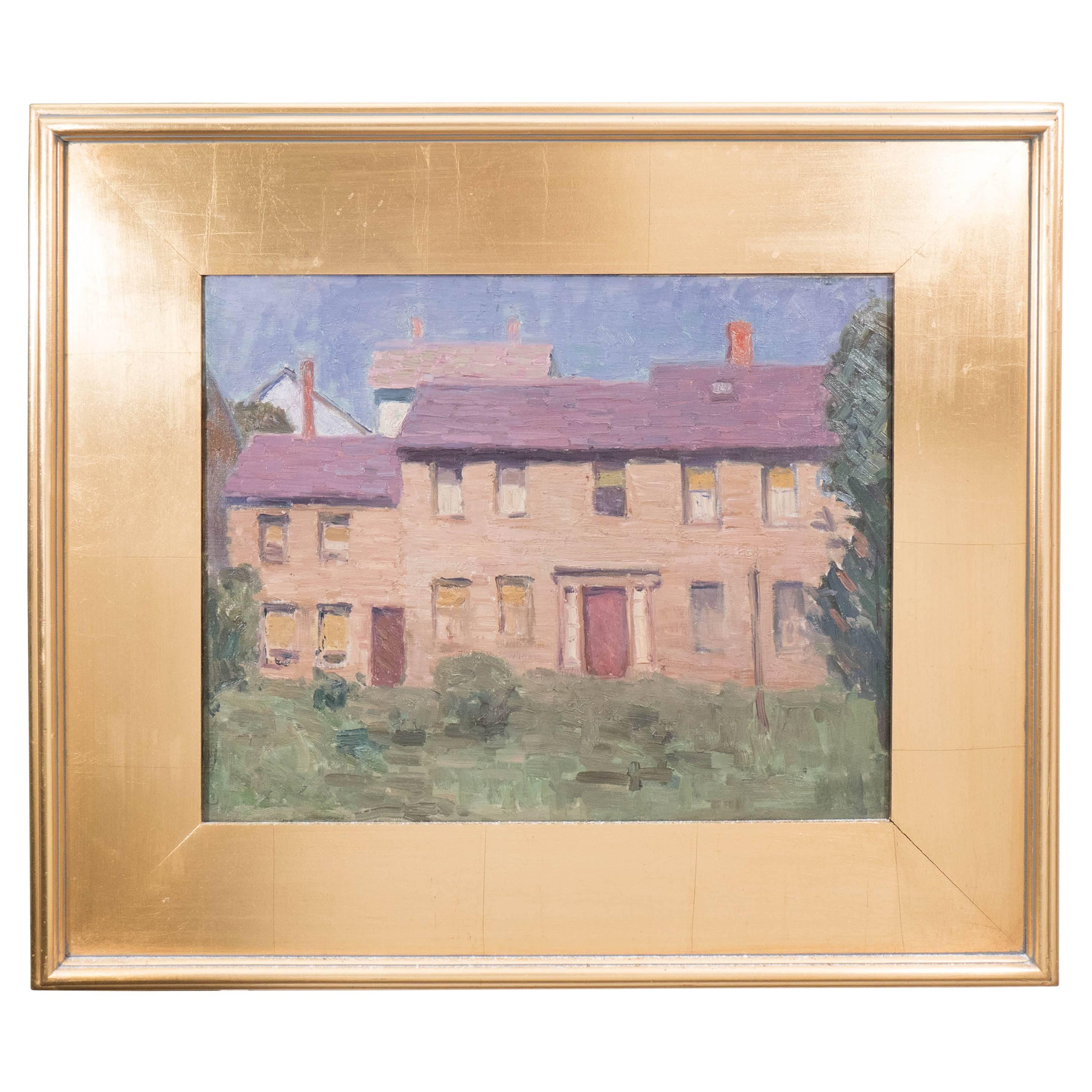 Agnes Millen Richmond, Portrait of a House, Oil on Canvas, Signed