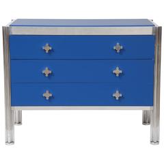 Aluminum and Lacquer Commode by Jens Risom, Prototype