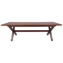 Unique Farm Style Coffee Table In Rosewood 9