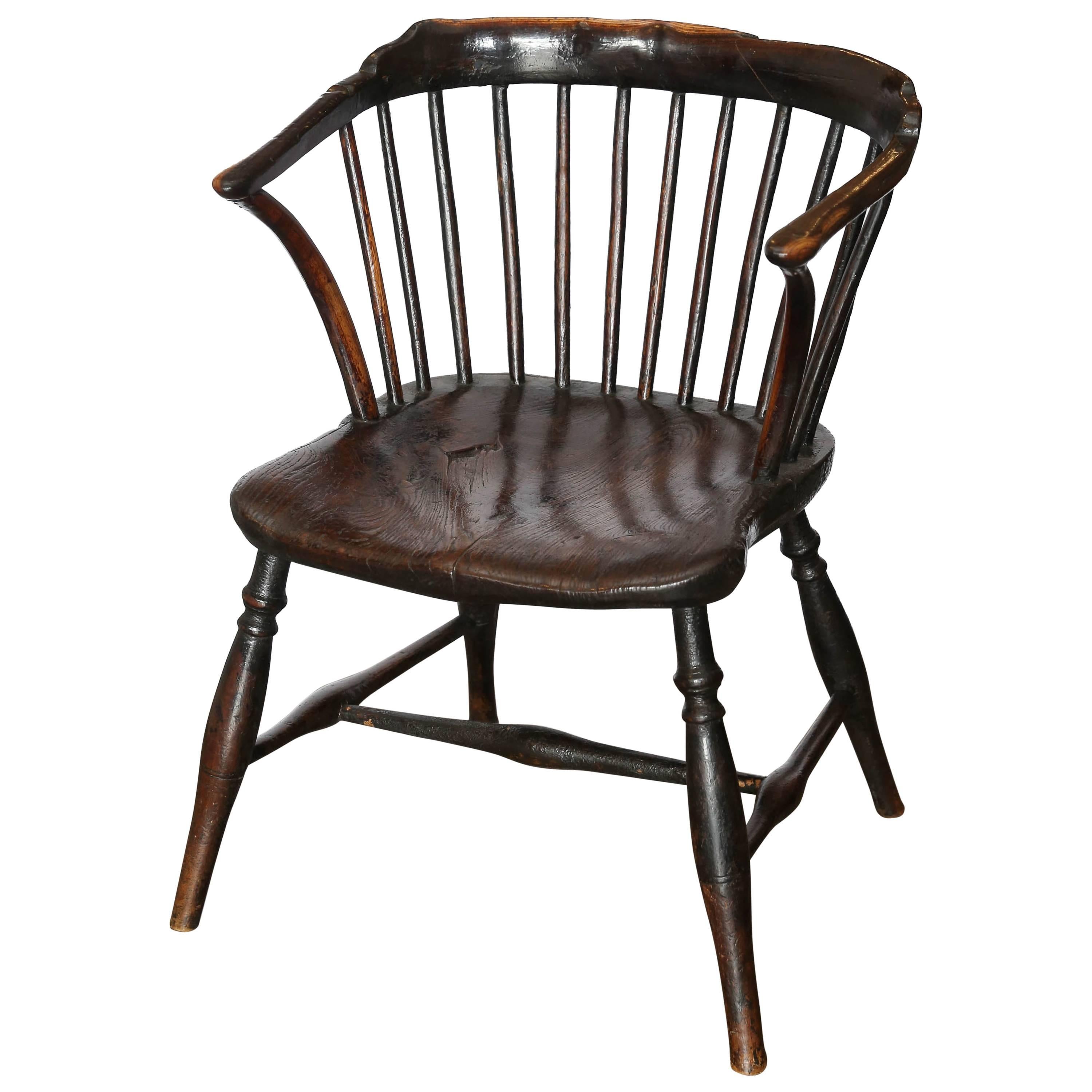 Fauteuil Windsor ancien du 19ème siècle