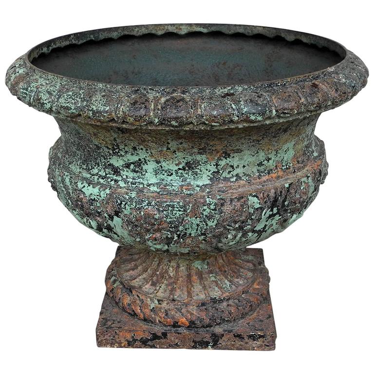 Antique Cast Iron Urn at 1stDibs