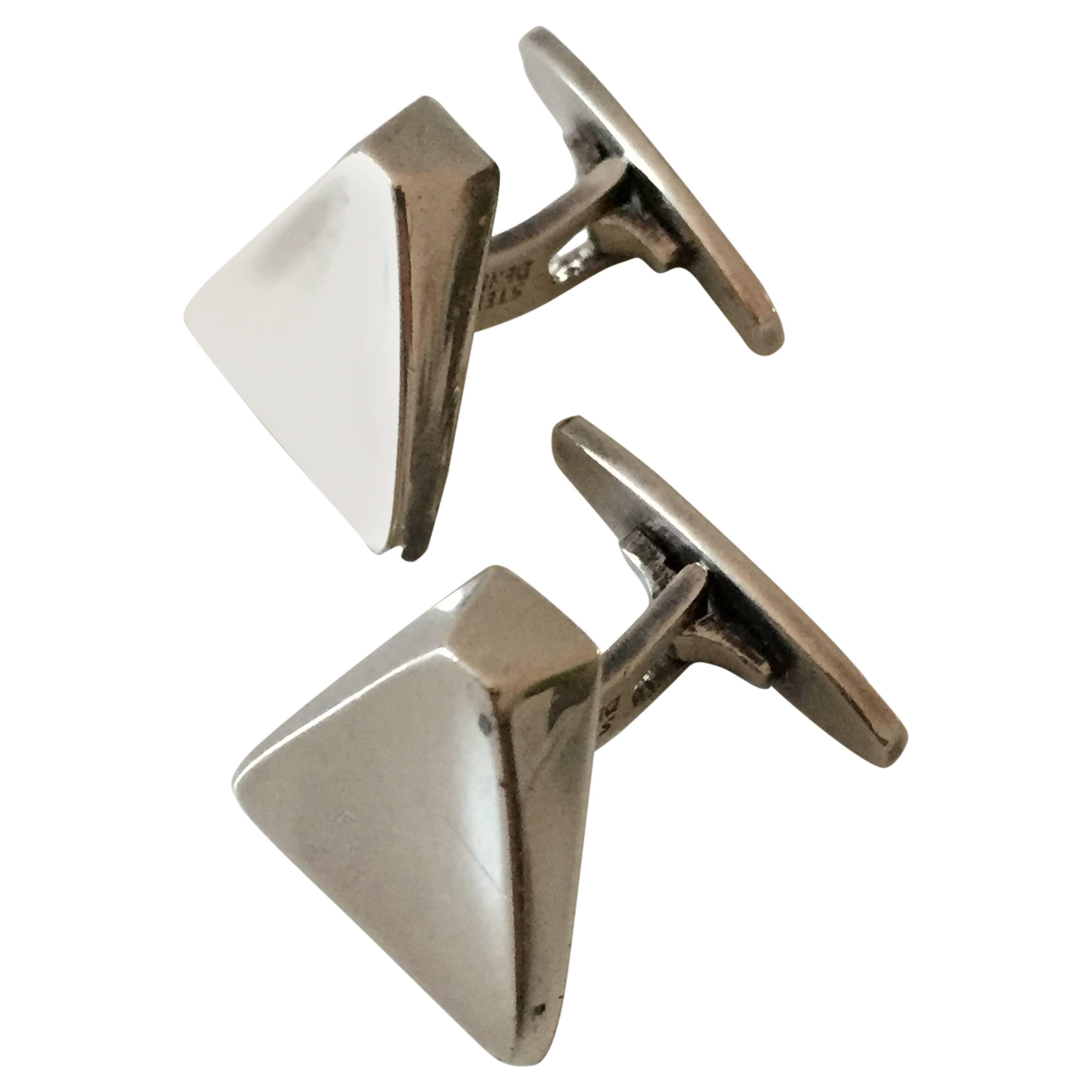 Bent Knudsen Danish Sterling Silver Cuff Links