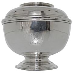 George II 18th Century Silver Bowl and Cover, London, 1740, William Kidney