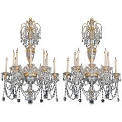 Pair of 20th Century Chandeliers in the Style of Perry & Co