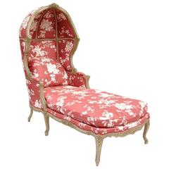 Louis XV Grey-Painted Duchesse à Capucine, circa 1900 7