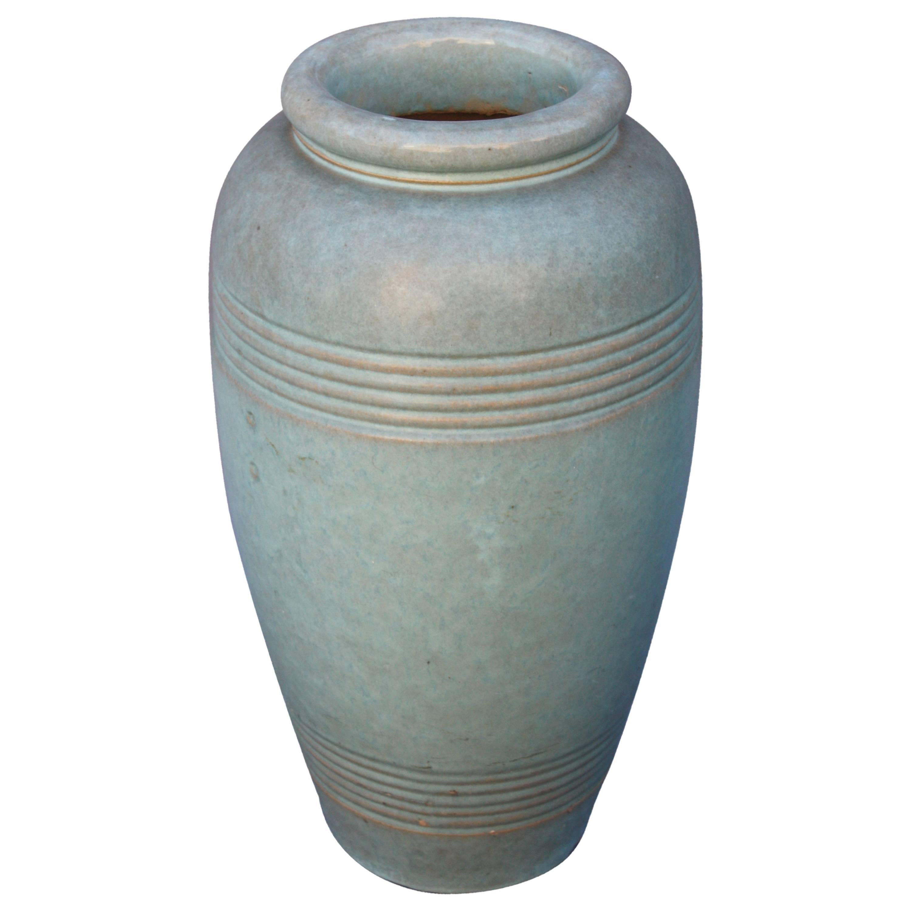 Tall 1920s Oil Jar with Classic Spanish Revival Coloring at 1stDibs