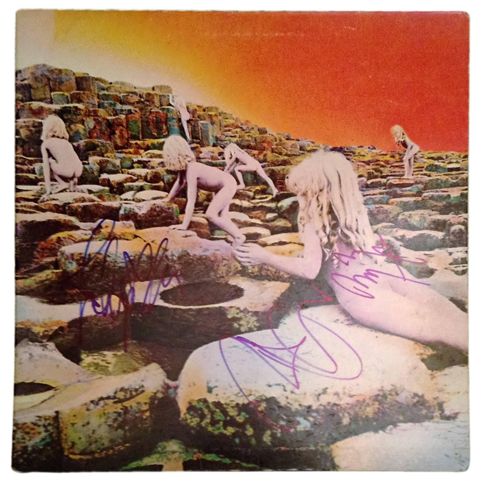 Autographed Led Zeppelin Houses of the Holy Album For Sale