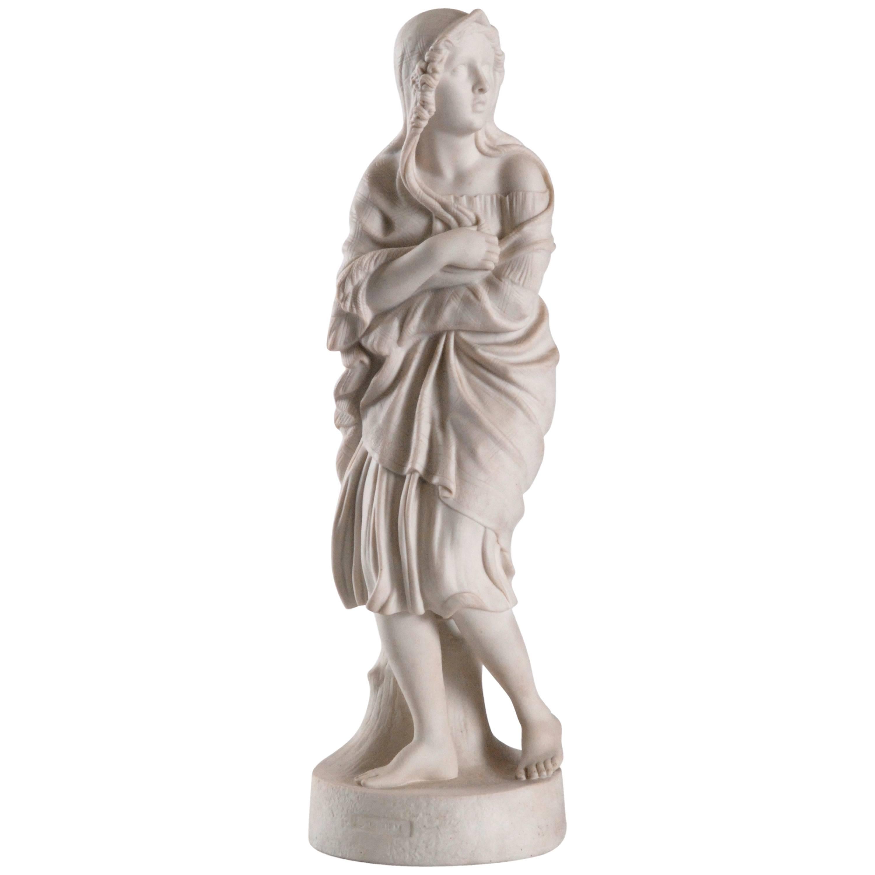 19th Century Copeland Parian Statue, 'Storm' by William Brodie, circa 1858 For Sale