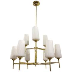 Stilnovo Brass Chandelier 6