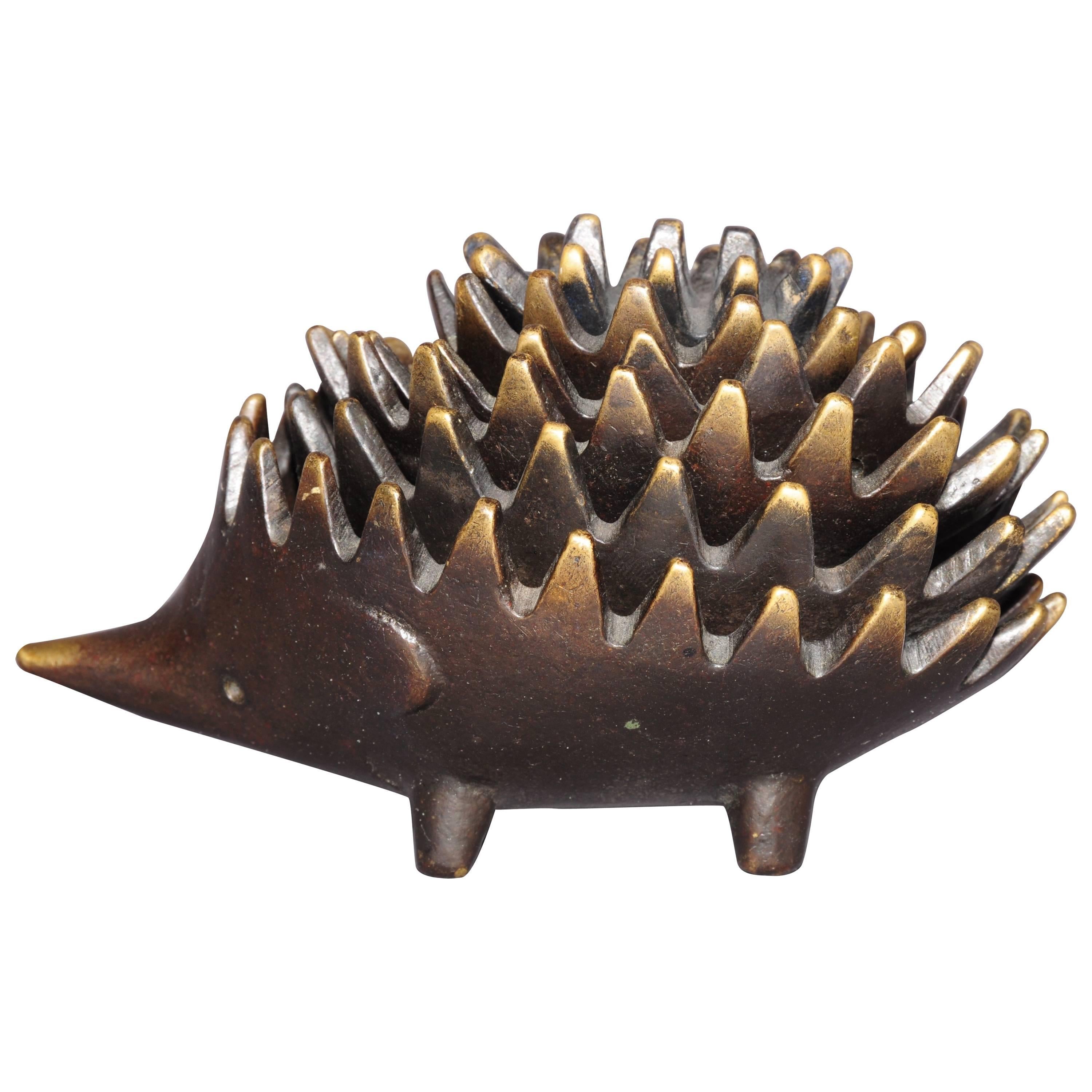 Hedgehog Ashtray Sculpture by Walter Bosse