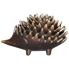 Hedgehog Ashtray Sculpture by Walter Bosse