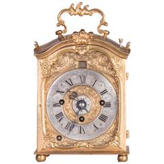 Baroque Carriage Clock with Alarm, German, circa 1750